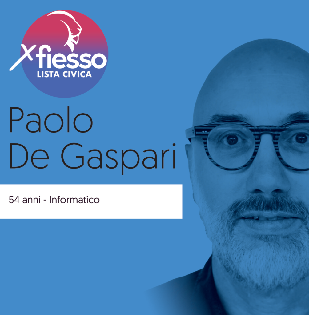 Paolo De Gaspari per la lista civica PerFiesso